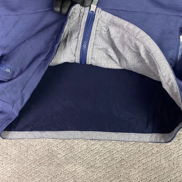 Peter Millar Crown Sport Placid Performance Hoodie Men's XL Blue Full Zip EK75 - Picture 4 of 12